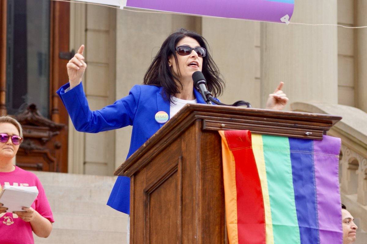 trishaposner's tweet photo. The latest evidence that being Jewish is liability in the 2026 Democratic Party 👇

Dana Nessel is a solidly progressive Democrat. She is the first openly gay person elected to statewide office in Michigan. Fought for marriage equality all the way to the Supreme Court, defended expanded abortion access, LGBTQ civil rights, environmental protections, and gun control.

None of that matters now. 

Since antisemitism in her state has gotten "worse and worse" since the October 7 terror attack on Israel, she is skipping her own Democratic Party convention. 
“I feel like my presence is not going to be welcomed. I don’t want to get chased around. I don’t want to get harassed. I don’t want to get yelled and screamed at. And I don’t want to get booed off the stage, irrespective of what I’m saying. And I believe that if I go, that is what will happen."  

The threats she gets are almost exclusively about her Judaism — not her sexuality, not her politics.

The Democratic party claims to champion the marginalized…until the marginalized person is Jewish.

Why don't the party's leaders, Chuck Schumer, himself Jewish, and Hakeem Jeffries, condemn this hate?