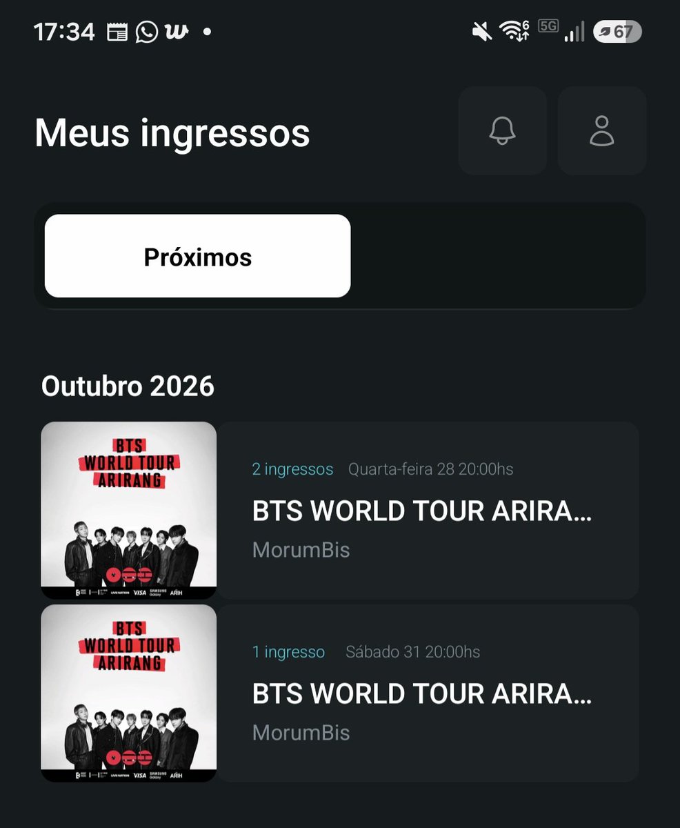 95captor's tweet photo. 🎟 TROCO INGRESSO SHOW BTS 🎟

tenho: arquibancada inteira dia 28

quero: arquibancada inteira dia 31

Motivo: é a minha semana de provas da faculdade 

#bts #ingresso #show
Tags: arirang, troco, venda, SP, BTS, ingresso bts, compra bts, venda bts, vendo bts, BTS Brasil https://t.co/WMr0qv5jd6
