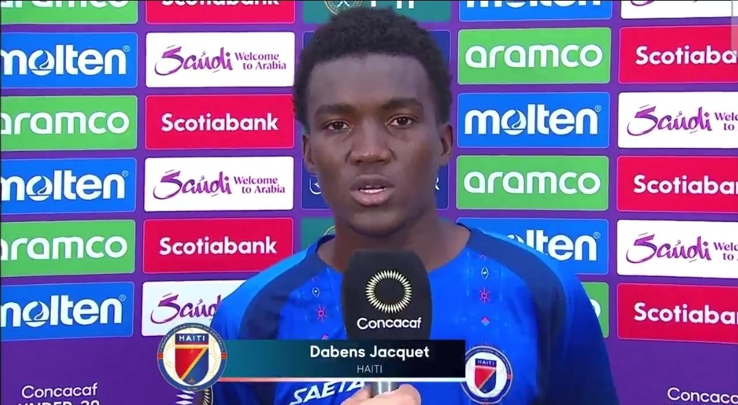 jpehaiti's tweet photo. 🇭🇹Dabentz Jacquet:"Fò k nou rantre ak kalifikasyon an pou pèp la"✊🏿⚽️#U20 https://t.co/OgJaj6cV8m
