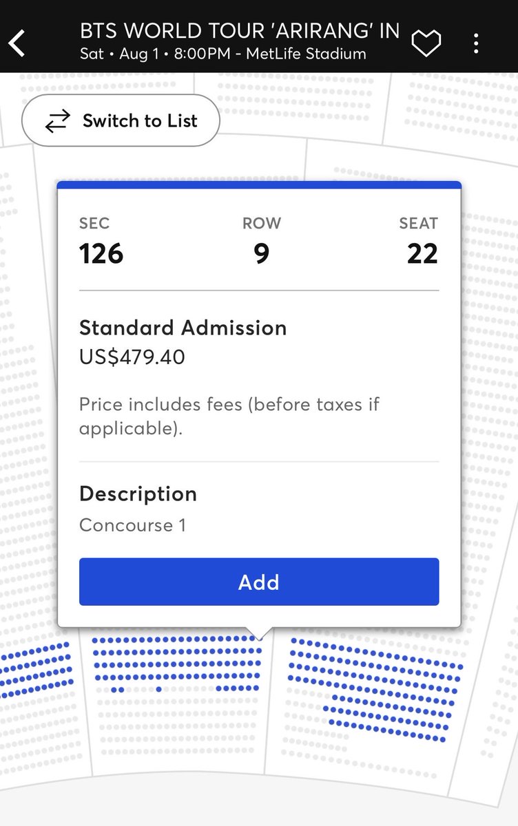 btsloyalist's tweet photo. 739 new 100s section tickets just popped up for New York Day 1!

A lot of these are the centre most section to the long side of the stage at the front!

The concert is tomorrow night! https://t.co/6RIbUJxPki