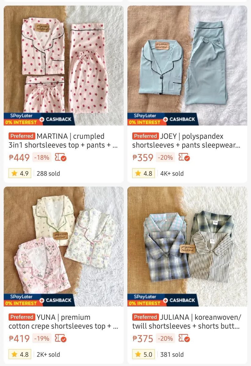 alluraxx's tweet photo. Girls, don’t skip on this! 🫶 Found the cutest and comfiest pajamas on Shopee. Sobrang soft and perfect for lazy days and bedtime. ☁️ https://t.co/Xm0siH8zYM
