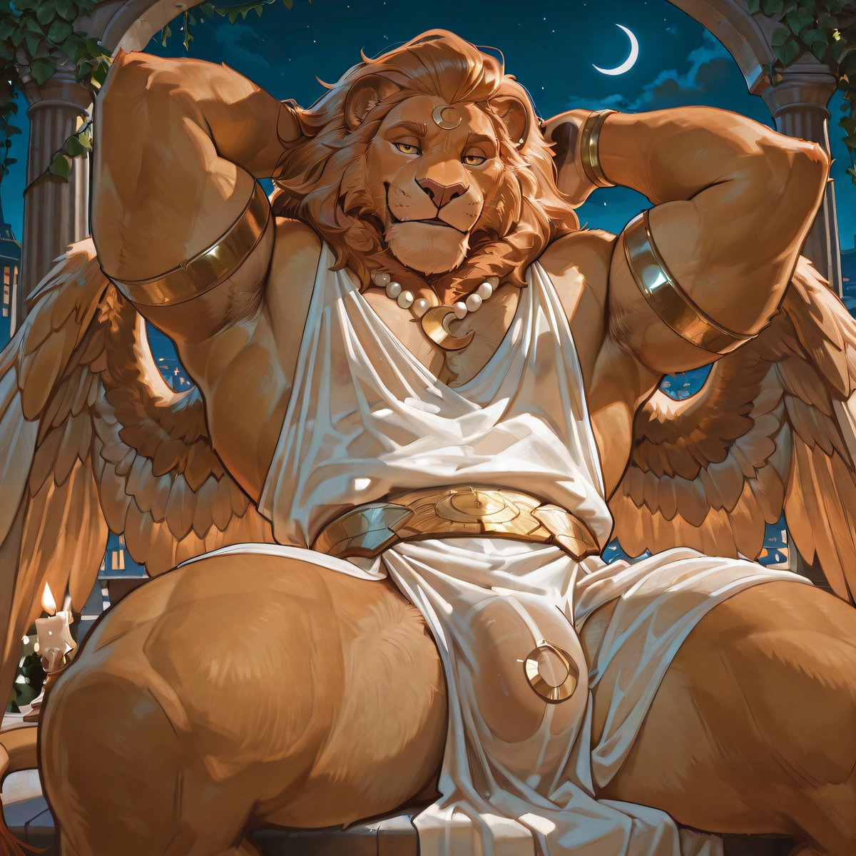 AlphaInkStudio's tweet photo. The Watchtower Lion doesn't do subtle.
4 shots here. The rest — more explícit, extra angles, alt poses — is Patreon-only.
🔞 Unlock the full set: https://t.co/55lIzoiTMC

#bara #barafurry #muscularanthro #furryart https://t.co/d3mdrIhDjT