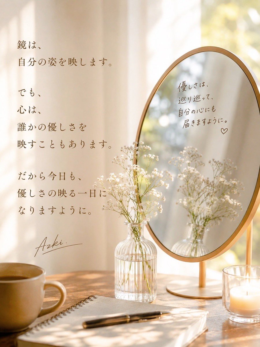 AzkMusicloud's tweet photo. 今日も、優しさの映る一日を。 https://t.co/lwSdXQu4qW