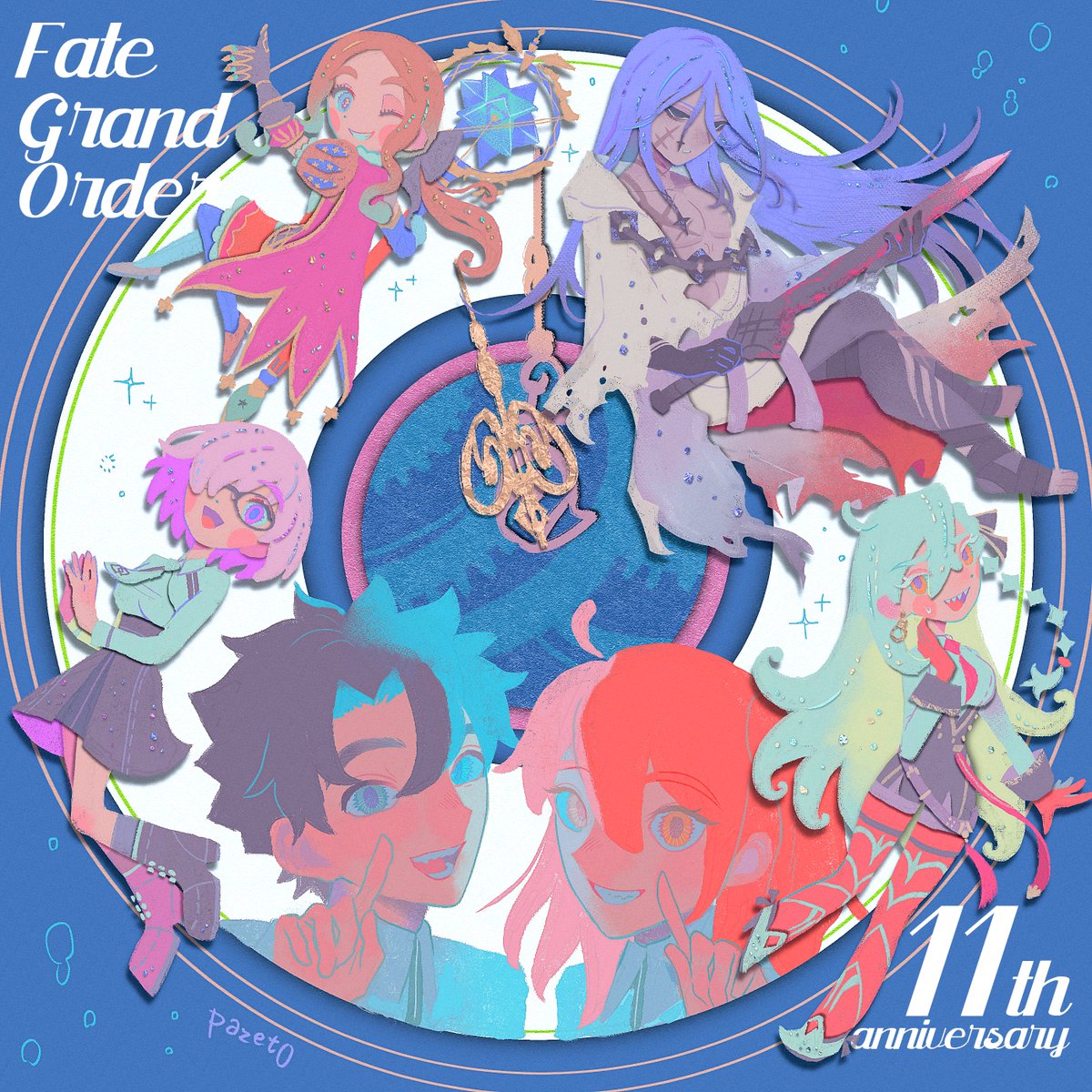 _ama46's tweet photo. 11周年おめでとうございます🌟
 #FGO 
 #FGO11周年 
 #FGO11周年メッセージ https://t.co/0MJWIwQsVx
