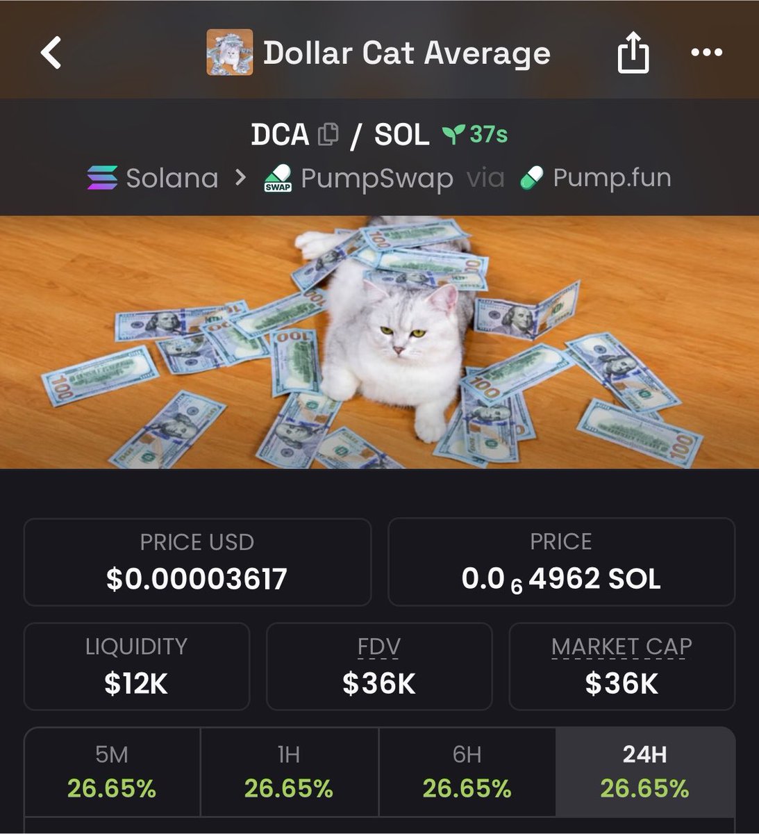 Dex_Chain00's tweet photo. 6x up from my calls on $DCA

DPvD1PfJETKBV7hEJkJG68zR9kM9YuoCccHFPRSFpump https://t.co/3TthPaGxQd