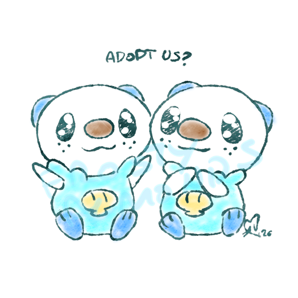 FrostyAlmonds's tweet photo. (Almost) Daily Oshawott 1289. Woudl you adopt twin Wotts? I know of one set of twins who finally got adopted today after a year or longer waiting on a store shelf. 😊❤️ https://t.co/8TOSL0bV8k
