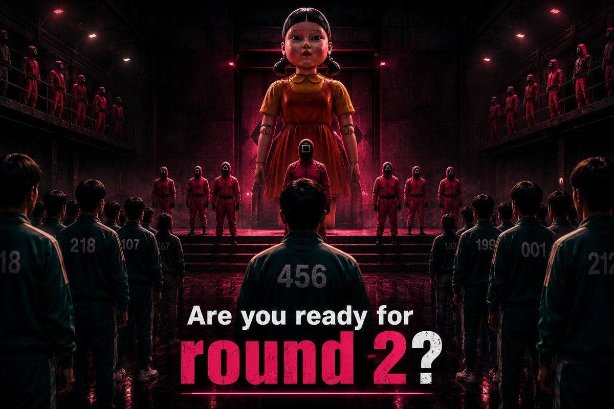 SQUIDGAME_BNB's tweet photo. 🦑 GOOD MORNING, PLAYERS.

The lights are on. The chart is awake.

Round 1 is behind us  some of you didn't make it. The ones still standing know exactly why they're here.

So before the first candle prints:

Are you ready for ROUND 2? 👇 https://t.co/3Yo1d90l45