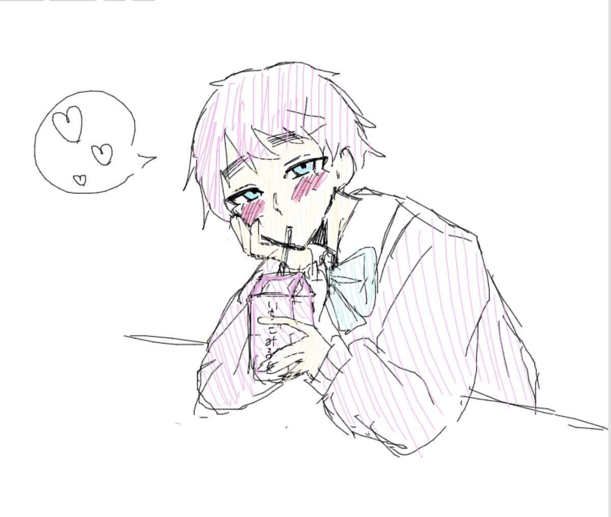 ichimi0224's tweet photo. 1人絵チャの落書き
にぴりすっていちごみるくが似合う https://t.co/P9B3s97yEI