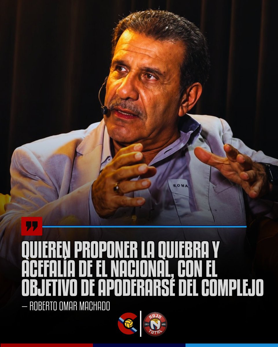 RojoTotall's tweet photo. 🚨𝐀𝐓𝐄𝐍𝐂𝐈𝐎́𝐍🚨 | A través de una carta dirigida a los dirigentes históricos del Club Deportivo El Nacional, el periodista Roberto Omar Machado mencionó que: 'Mientras el club agoniza producto de los errores y las malas administraciones de los últimos años, hay aves de rapiña que vuelan alrededor para apoderarse de lo poco que le queda a El Nacional... Me refiero al complejo deportivo de Tumbaco. Conozco de muy buena fuente, que uno de estos 'salvadores' que aparecen en El Nacional se ha reunido con la cúpula de los directivos militares del Comando Conjunto para proponer la quiebra y la acefalía del club, con el objetivo de apoderarse del complejo deportivo de El Nacional, de esas 15 hectáreas que si las valorizamos, tienen un precio incalculable'.

#ElNacional2026