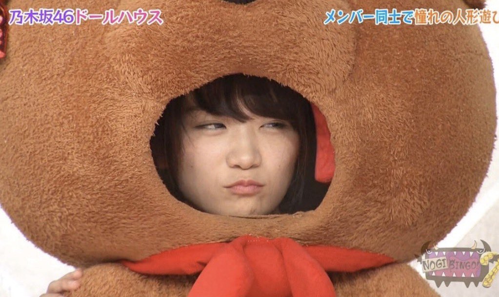 ki_eson's tweet photo. 秋元真夏クマの着ぐるみ https://t.co/rC1nDtAKio