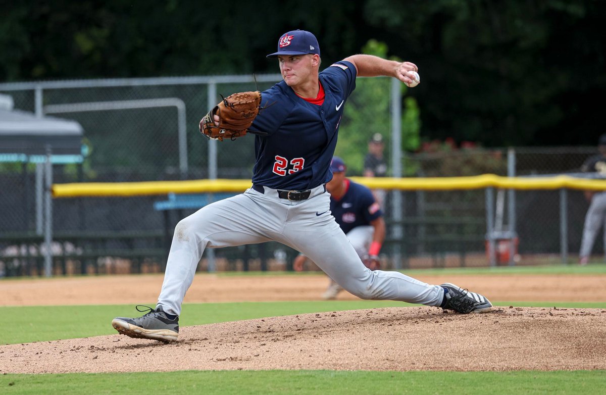 d1baseball's tweet photo. The @SouthernMissBSB pitching factory was on full display at the @USABaseballCNT Trials.

Camden Clark, Grayden Harris and Camden Sunstrom combined for 9 2/3 scoreless innings with 13 strikeouts.

🔗 https://t.co/UjOfu6nhZK https://t.co/afIG0yIo5U