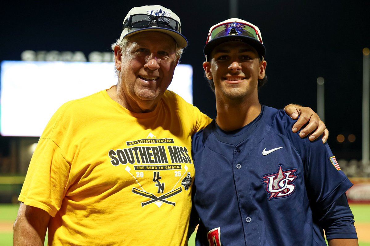 d1baseball's tweet photo. The @SouthernMissBSB pitching factory was on full display at the @USABaseballCNT Trials.

Camden Clark, Grayden Harris and Camden Sunstrom combined for 9 2/3 scoreless innings with 13 strikeouts.

🔗 https://t.co/UjOfu6nhZK https://t.co/afIG0yIo5U