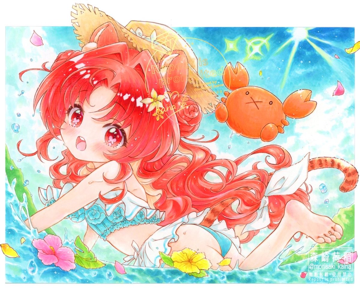 morisaki_kaina's tweet photo. 𓏵𓏵𓏵𓏵𓏵𓏵𓏵𓏵 𓇼🐚 ⋆꙳ 
［SUMMER !シューニャ］

#ラブコピ展5  #コピック https://t.co/wdo8hsIpb0