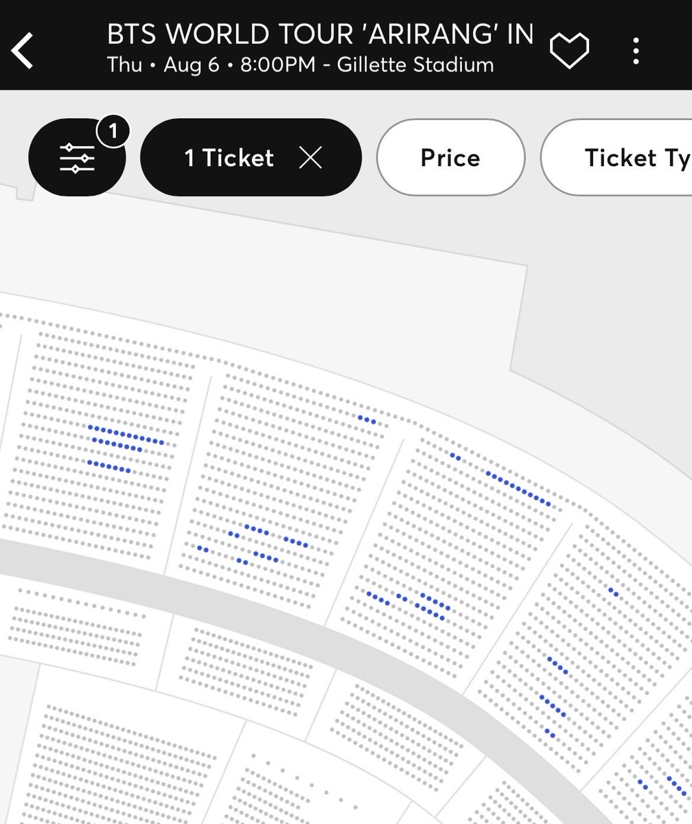 btsloyalist's tweet photo. Current tickets for Foxborough
(Concert in 5 days!)

Day 1
353 300s

Day 2
273 300s https://t.co/FFPy91c4Lb
