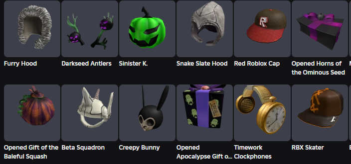 CryingAo's tweet photo. @ninjamello666 @Roblox ngl, kinda miss gift. only managed to buy 2016 halloween https://t.co/fPkROTKVPJ