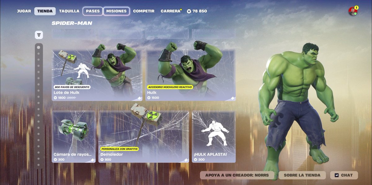 NorrsFortnite's tweet photo. Ya disponible la nueva skin de Afrodita Campeona y el nuevo Aston Martin Valhalla 007 y ha regresado Hulk ahora sí por fin! 🗣️

use code NORRS to support my daily content ♥ #epicpartner https://t.co/yr77NzUaON