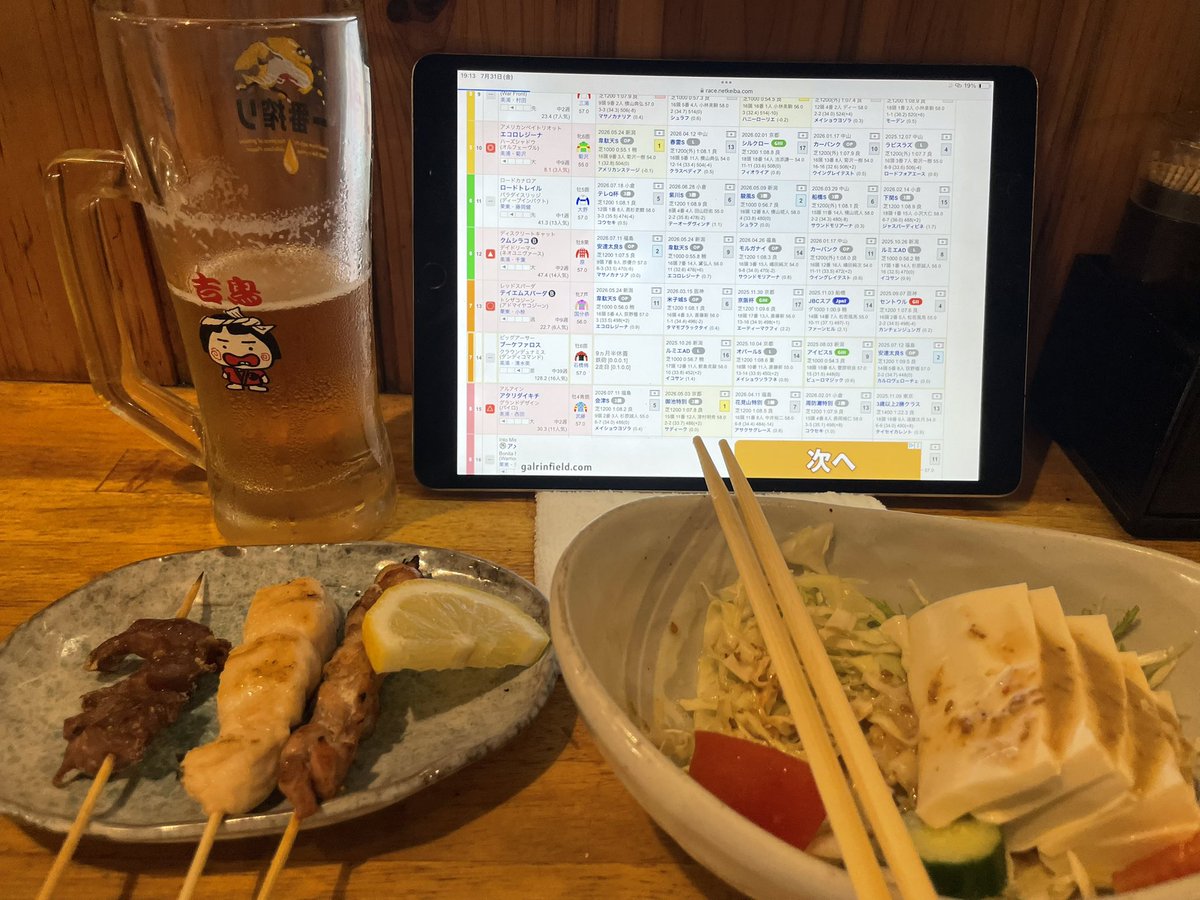 gaku37's tweet photo. おでのダイエット
おでのランチ

day197
97.3kg

ほんまに毎日暑すぎる
昨日は競馬予想しながら焼き鳥
今日の中京２Rの新馬戦
「ラムラベイ」って馬出てくる
…買うかぁ

#減量 #ダイエット #目指せ70kg台 #継続は力なり #ランチはがっつりディナーは抑えめ #痛風撲滅 https://t.co/BXCmOSPha7