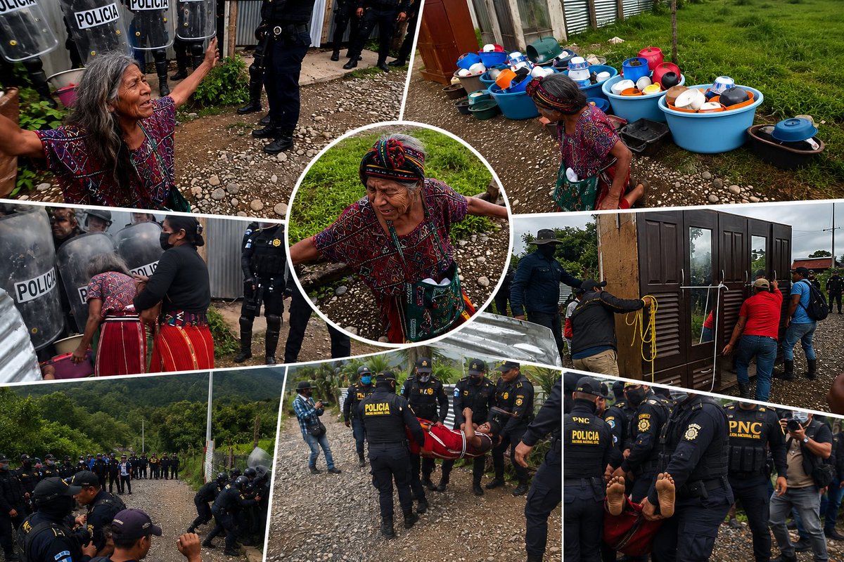 ManfredoGuate's tweet photo. 🛑¿Cuánto le costó a un hijo desalojar a su propia madre? Ojalá algún día Guatemala conozca la respuesta.
‼️Pero el costo para el país ya es evidente: seguir perdiendo la poca confianza que queda en un sistema de justicia que debería proteger a los más vulnerables, no convertirse en su verdugo y el instrumento para humillarlos.‼️
📌Ver a una anciana ser arrastrada y expulsada de su propio hogar no solo indigna; profundiza la percepción de que la justicia ya no está al servicio del ciudadano, sino del poder y del dinero.
‼️Y cuando la justicia no solo falla, sino que hiere, castiga y desampara… ¿a dónde acude un pueblo para encontrar justicia?‼️
