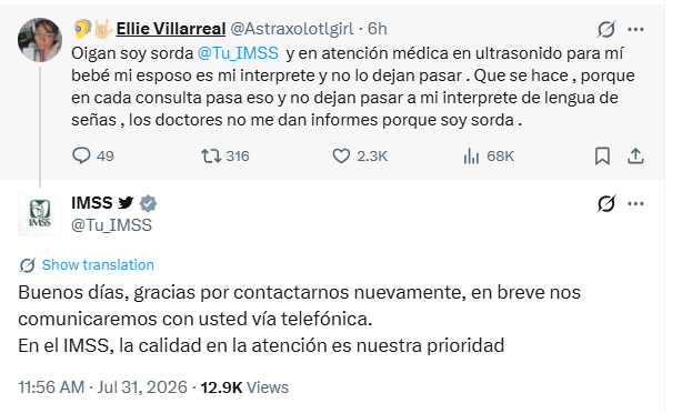 x6cloud's tweet photo. @Tu_IMSS @Astraxolotlgirl @Tu_IMSS Ya se saco la captura eh. Ya no hace falta que borren su post https://t.co/7OKxdzr7E7