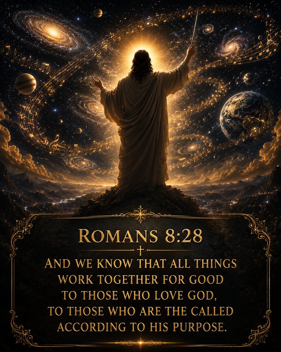 RedeemedAdam's tweet photo. God is the Master Conductor. 

What sounds like scattered, disconnected notes to us is, in His hands, part of a masterpiece.

He isn't scrambling.
He isn't reacting.
He's orchestrating.

Romans 8:28 isn't poetry. It's a promise.

Every delay.
Every loss.
Every painful silence.

None of it has escaped His hand.

God is weaving every note together for the good of those who love Him and are called according to His purpose.

Trust the Conductor.

We hear fragments. He hears the symphony.