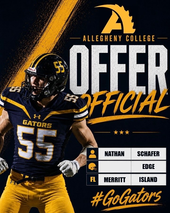 naynayschafer's tweet photo. After a great conversation with @Coach_Layer I’m excited to announce that I have received an offer to play for Allegheny!

Go gators 🐊 https://t.co/V3h7wieS19
