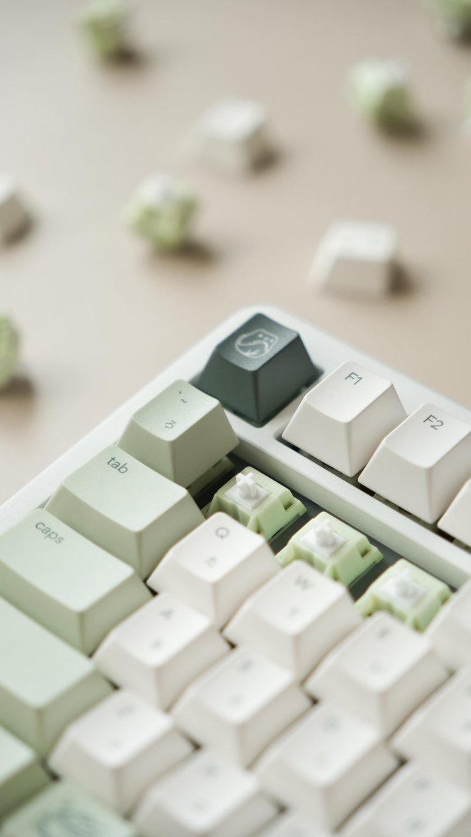 typebeaafxk's tweet photo. Spring in full bloom with @tutkeys__ yakeylt peach keycaps 🌸🍑

This set has the cutest novelty key designd and I also really like the bolder pink on the top row!… https://t.co/Dat35XZBmq