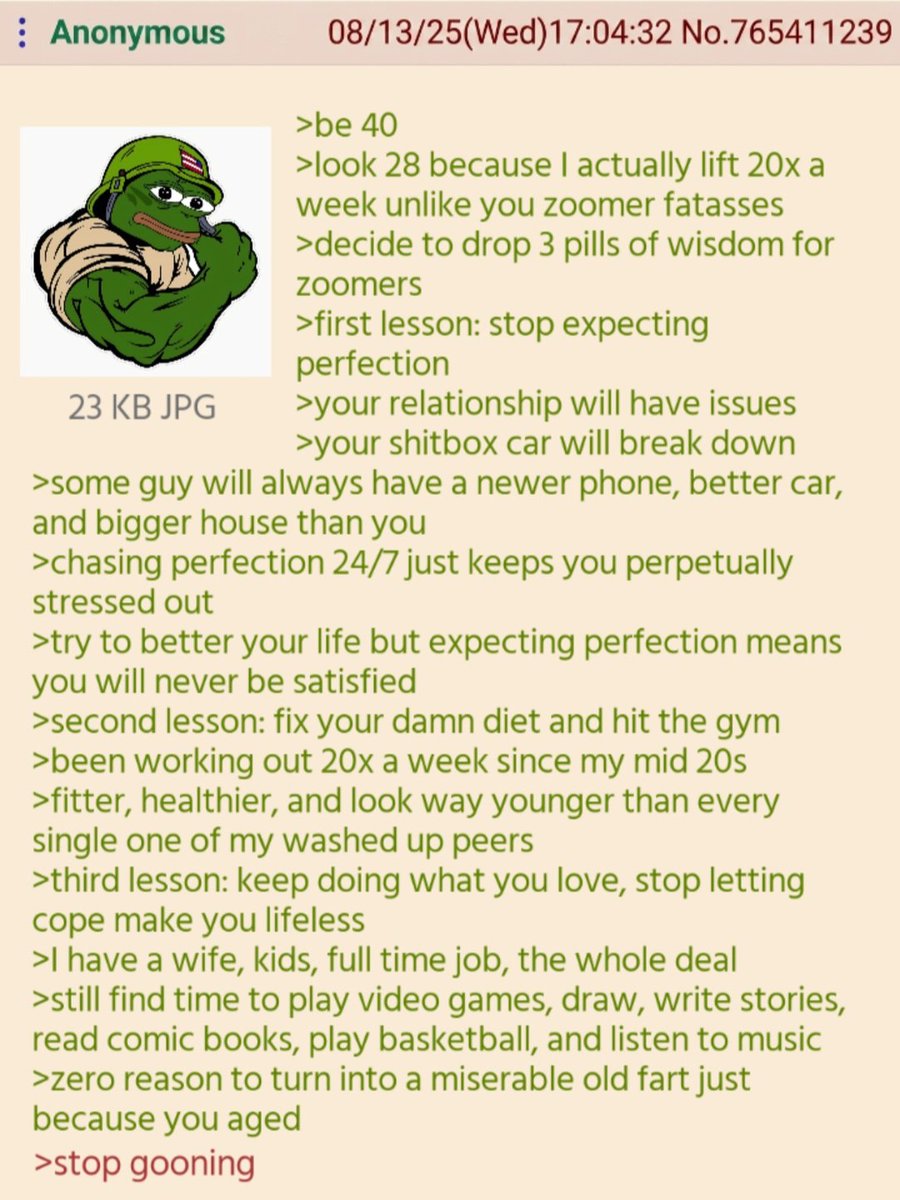 RealPostFolder's tweet photo. >anon thinks he's david goggins https://t.co/wducTWPS4k