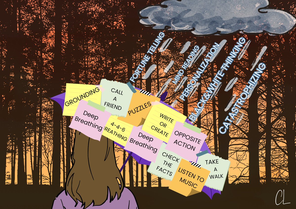Christinifer007's tweet photo. #MentalWellbeing #cognitivedistortions #postits #digitialartwork #digitalcreator #mentalhealth #mentalwellness #art https://t.co/iSfs7HeJCy