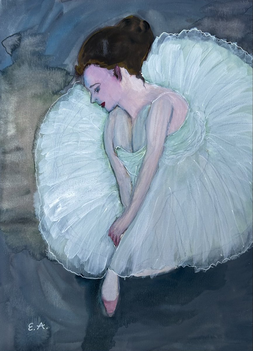 Ebonyborn28's tweet photo. Mint's Dream

#artwork #drawingart #watercolorart #ballet https://t.co/GnGvW1lmGa