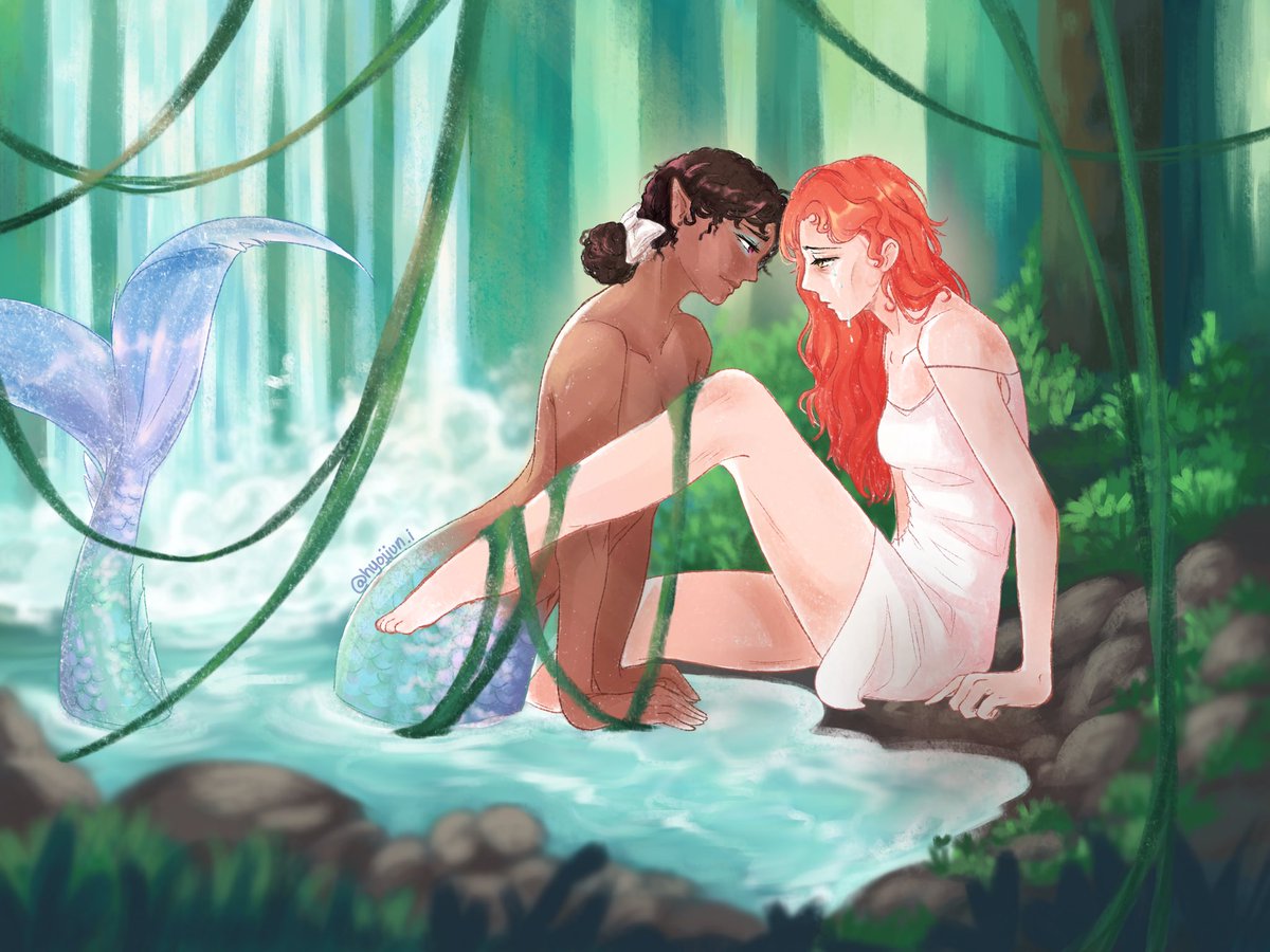 wiyuchuu's tweet photo. Claudeleine mermaid yuri by yours truly!! https://t.co/Ypd6zlXclO