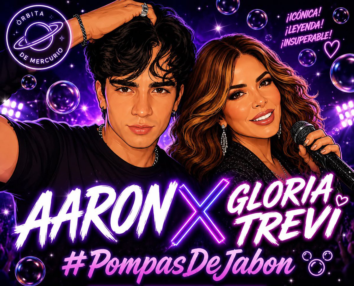 OrbitaMercurio's tweet photo. TENEMOS TENDENCIA ✨✨ 

Frase: AARON POR GLORIA TREVI
#PompasDeJabon https://t.co/Ws99MuYp4k