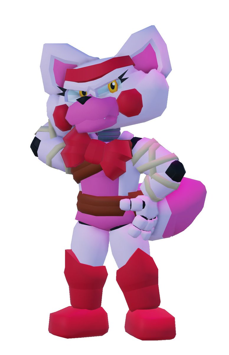 CoMofficialacc's tweet photo. She is the very traumatized fox.
She was the one to challenge the God's judgement.
She is HR!Funtime Foxy, another survivor to the base launch roster!
The model was made by Dis_User
All renders were made by Shockwave
#asym #asymmetrical #fnaf #fnafworld #fnafau https://t.co/KZjYIK6uvv