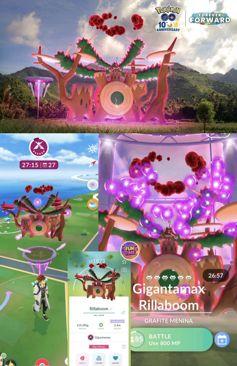 FunTimequ6's tweet photo. 🚨 ¡Inició Día Combates Max de Gigamax Rillaboom! 🥁🌿

📅 1 ago 2026, 2-5pm hora local

🌏 Oceanía (Kiritimati, Kiribati) ya disfruta debut Gigamax Rillaboom en PGO.

📍 1.985287, -157.477106

✨ ¡Busca su shiny ya!

💬 ¿Preparado pa' tu ciudad? 🌿🥁

#PokemonGO https://t.co/MylWA54sy0