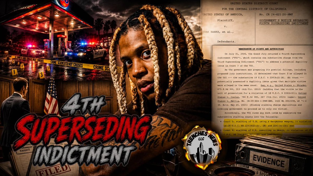 swipper3837's tweet photo. Lil Durk Hit With 4th Indictment By Feds
https://t.co/luyEi1DscM
#chicago #otf #lildurk #update #feds #indictment #4th #new #paperwork #life #death #jail #change #news #trenches #trenchesnews #crimenews #update #feds #jail #death #life #family #court https://t.co/9Hhn2eoRKt