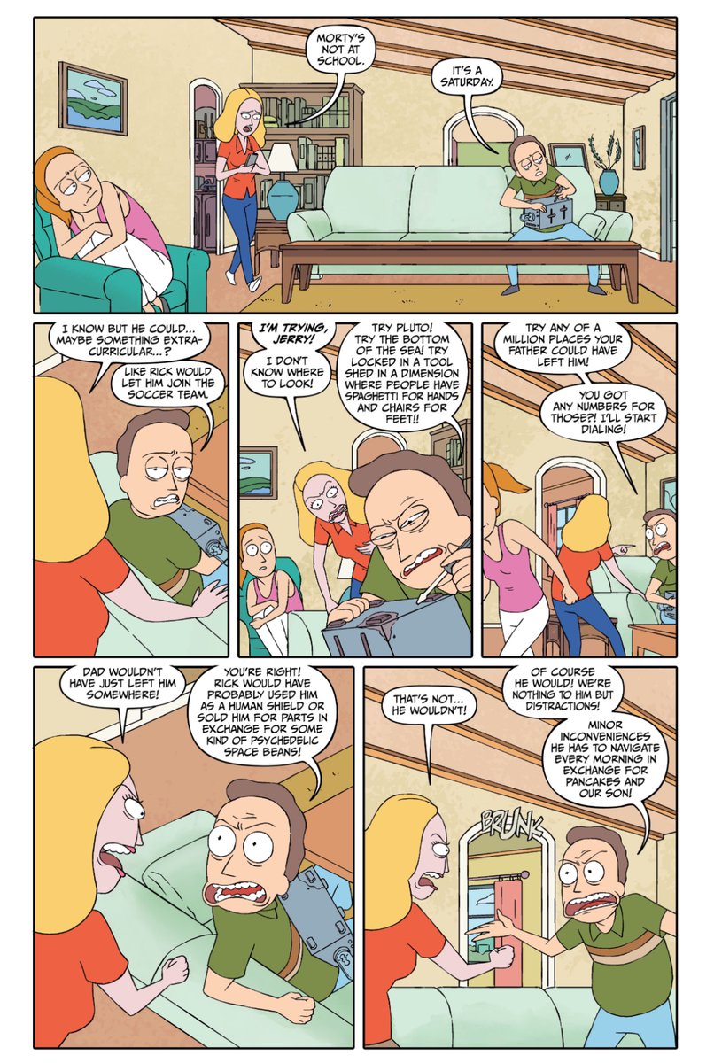 _jewag's tweet photo. jerry being a good dad in the comics gives me whiplash why is he locked in https://t.co/OaxtJjfSL4
