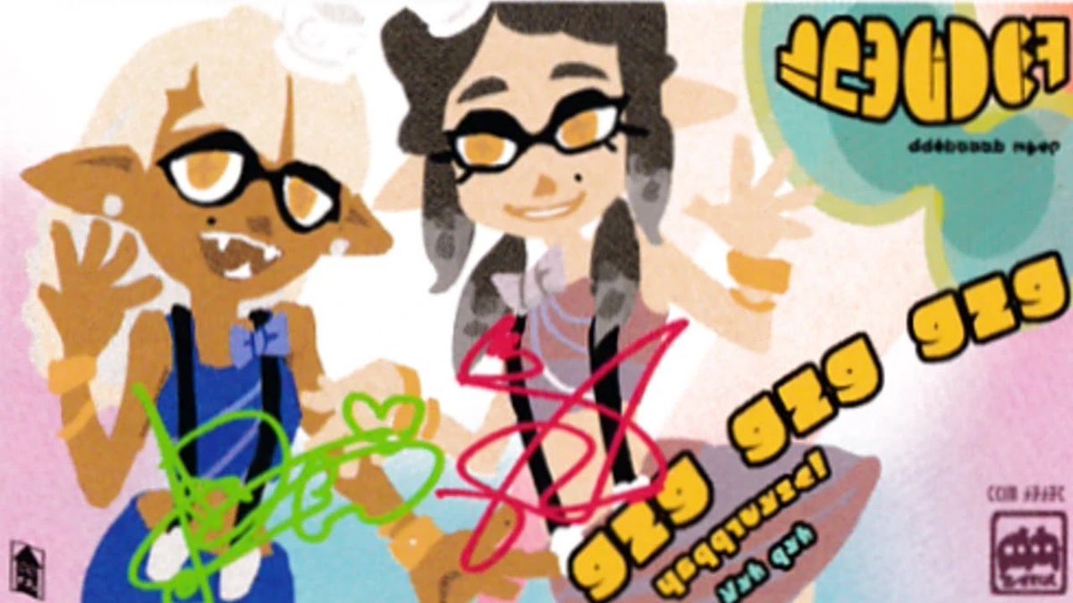pinkghostiee's tweet photo. what if to go with the past theme the cuttlefish idols made a comeback and became the new news anchors https://t.co/87nxLUiG7M