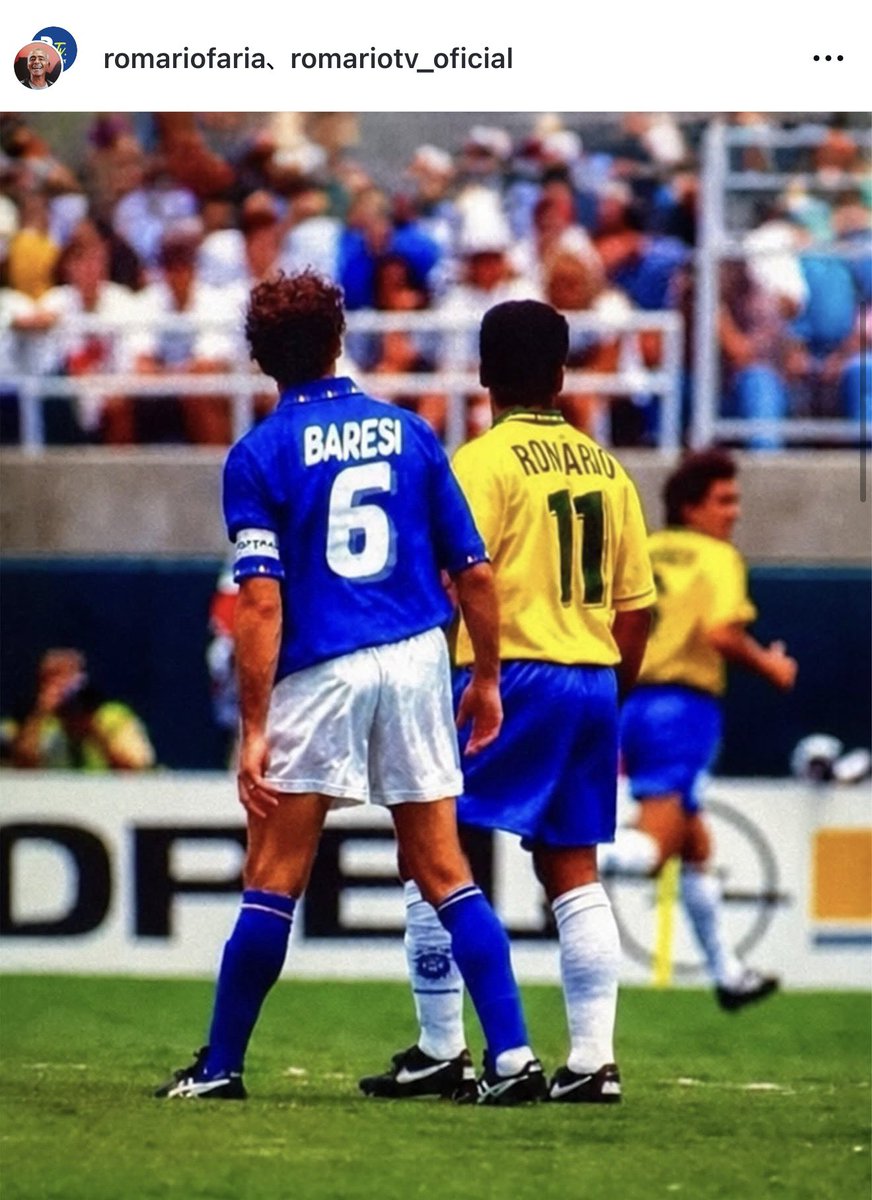 JUN_SHR's tweet photo. ロマーリオのインスタ

「今日、フランコ・バレージの訃報により、サッカー界はこれまで以上に悲しい朝を迎えた。

PSVでプレーしていた頃、私はミランと2度対戦した。その時すでに、バレージを抜くことがどれほど難しいかを思い知らされた。その後、1994年ワールドカップ決勝で再び彼と対戦した。あれは私たちの人生でも最も重要な試合の一つだった。

断言できる。彼は私がキャリアで対戦した中で最も手強い選手だった。

1997年には、彼の引退試合に参加するという光栄にも恵まれた。本当に別格の存在だった。ミランの象徴であり、イタリア代表ではワールドカップ優勝も果たした。歴史上屈指のセンターバックだった。

彼がサッカー界にもたらしたすべての功績に、心から敬意を表します。そして、ご家族やご友人の皆様にお悔やみを申し上げます。

どうか天国で安らかに眠ってください。ありがとう、バレージ。🙏」