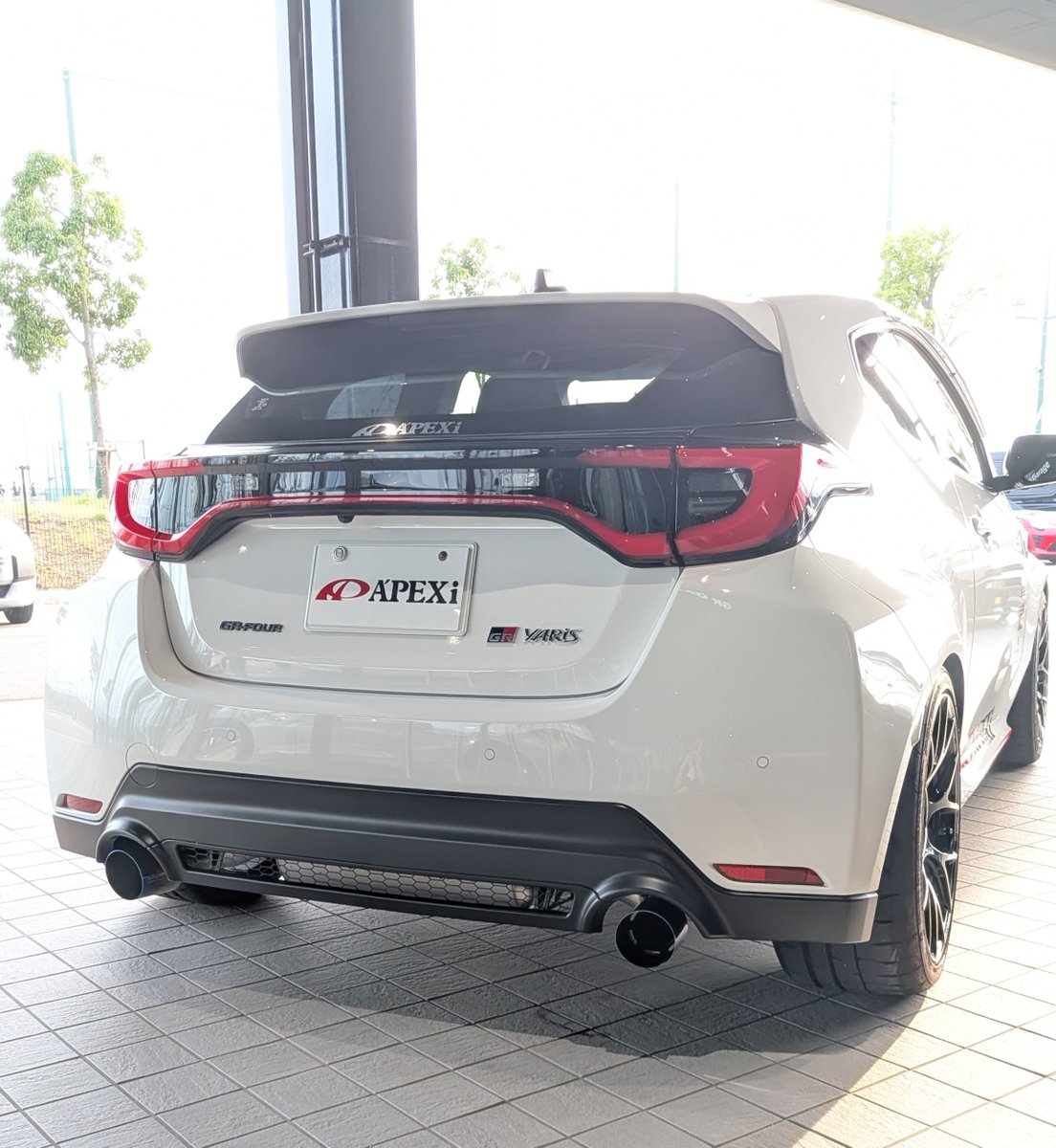 Apexsalessab's tweet photo. GR Garage 観音にてアペックスフェア始めました！

新商品��ルチタンマフラー装着のデモカーにて各種商品を体感してください！

皆様のご来店お待ちしております！

デモカー装着商品👉https://t.co/XEm3D6o5EC…
ご購入特典👉https://t.co/2tqArxmPio…

#アペックスフェア https://t.co/UiKzddbrWH