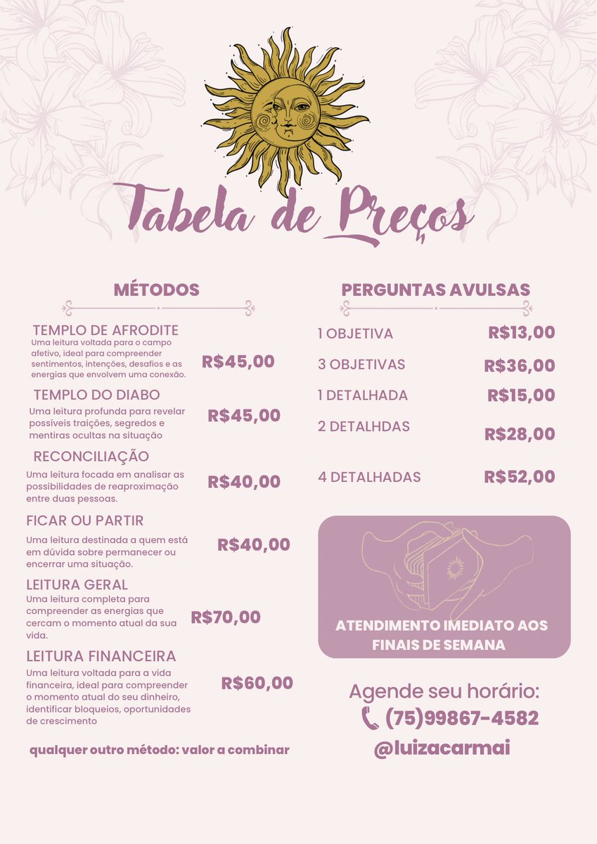 bycarmai's tweet photo. mesa aberta🔮
atualmente sem fila 

📲| https://t.co/kY9oWhPi0u
🏷️ tarot, taro, cartomancia, tiragem, leitura, cartas, cartomante, baralho cigano, previsão, oráculo, amoroso https://t.co/Y53v0a4Rbi