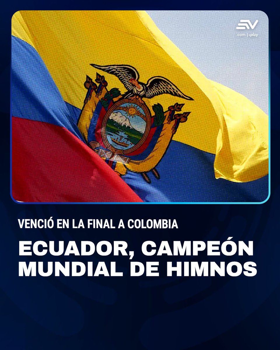 EcuavisaInforma's tweet photo. 🇪🇨 La competición organizada por el creador de contenido español Fuenkio incluyó a los himnos nacionales de los países que participaron en el Mundial. Al final, por votación en redes, el himno ecuatoriano fue el vencedor.

Entérate 🎶 https://t.co/veRn6kvMhf https://t.co/Cg5p2mmu62