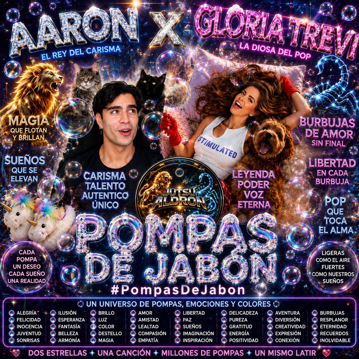 JutsuAldron's tweet photo. 🫧✨ ¡Qué emoción ver a Aarón Mercury disfrutando el trend de "Pompas de Jabón"! Su carisma, su estilo y la alegría que transmite hacen que cada segundo del video sea inolvidable. Cuando la buena música se une con una personalidad tan auténtica, el resultado simplemente es espectacular. ¡Que este trend siga conquistando las redes y llegue a millones de personas!

AARON X GLORIA TREVI 
#PompasDeJabon