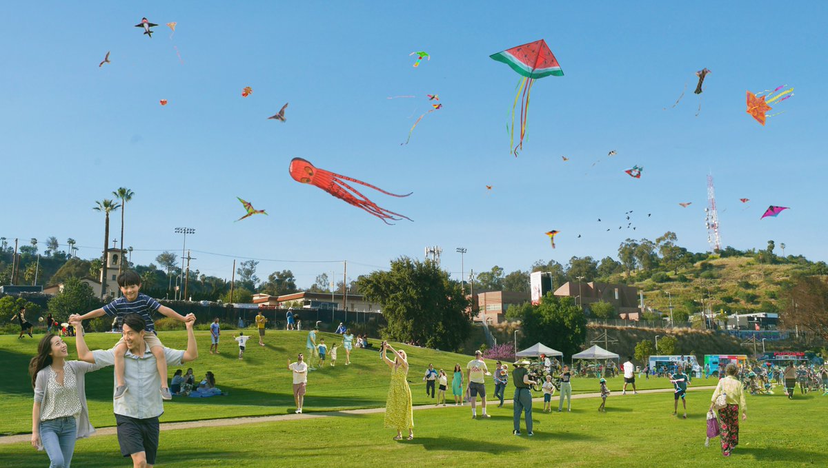 FriendsofLASHP's tweet photo. There is something in the air over Los Angeles State Historic Park. And it's not gondola cars every 23 seconds in both directions just 20 feet overhead. https://t.co/jwHuTEg8wl