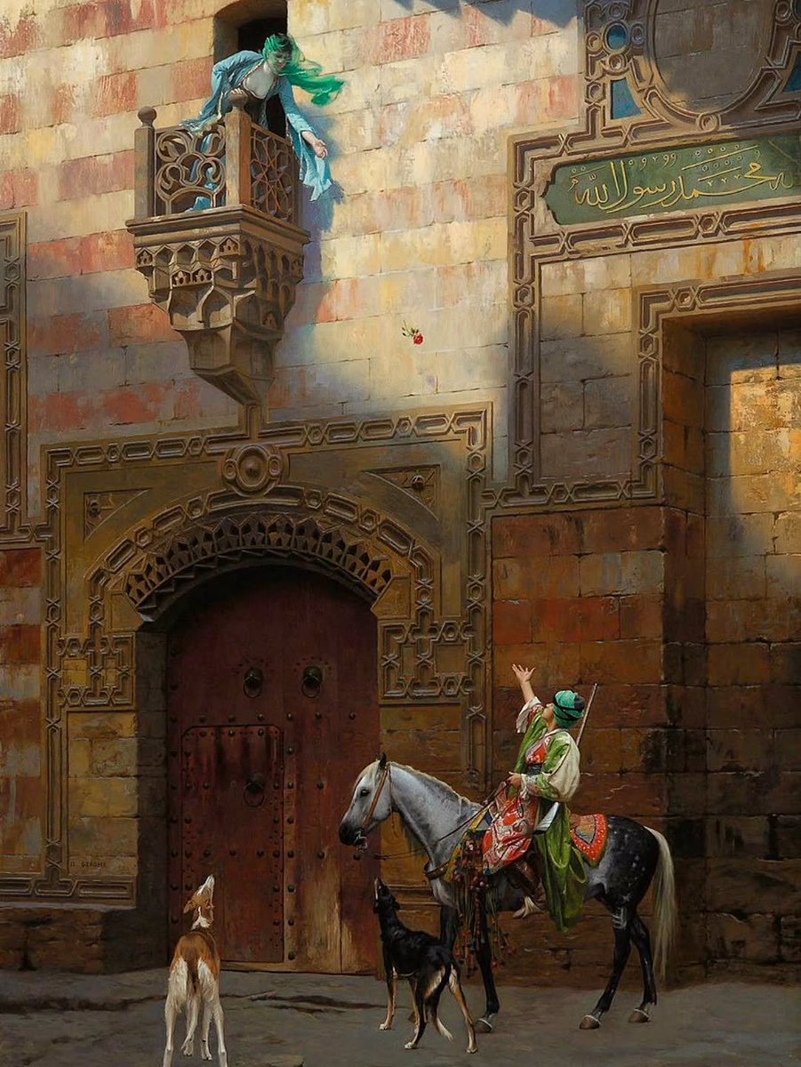 wana_visualss's tweet photo. "Lovers in Cairo, 1887" by Jean-Léon Gérôme https://t.co/dd5eynFeA7