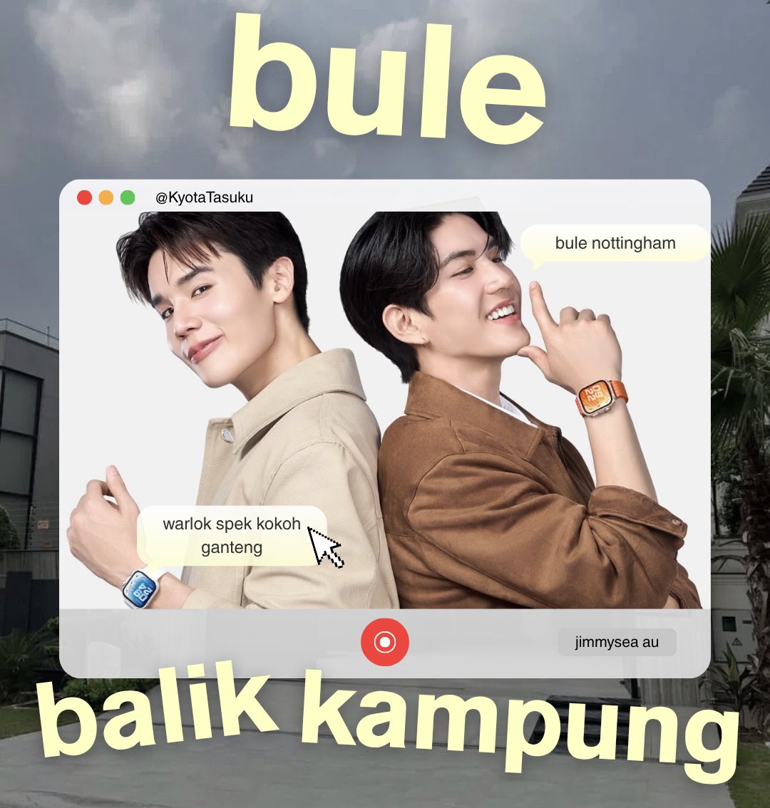 KyotaTasuku's tweet photo. jimmysea few tweets au

𝘽𝙪𝙡𝙚 𝘽𝙖𝙡𝙞𝙠 𝙆𝙖𝙢𝙥𝙪𝙣𝙜
; a foreigner who came back only to ruin someone’s peace (and heart?) 

ft. papih force + mamih ju https://t.co/DziTVUIvk7