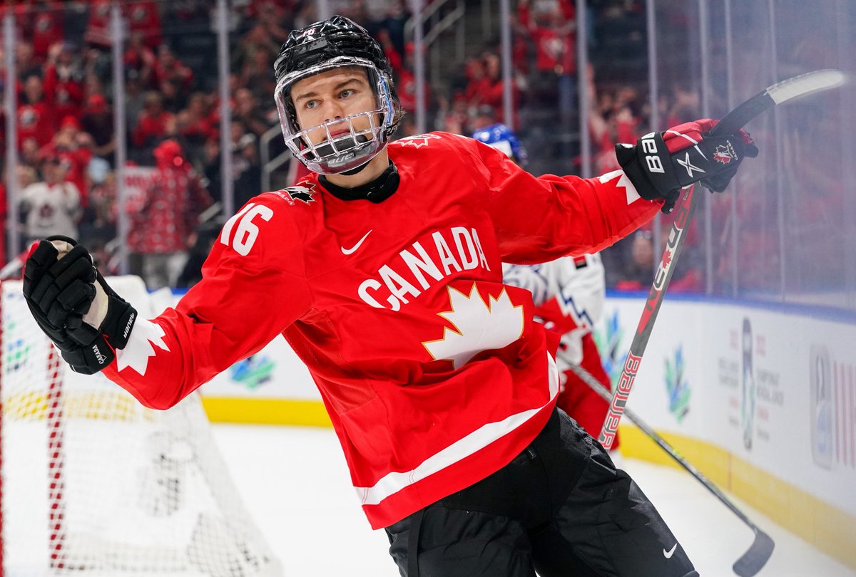 IceMetrix's tweet photo. Top 10 U23 Players for each Country 
(Based on Potential) 

- Canada 

1 - Connor Bedard 
2 - Macklin Celebrini 
3 - Matthew Schaefer 
4 - Gavin McKenna 
5 - Adam Fantilli 
6 - Michael Misa  
7 - Porter Martone 
8 - Zayne Parekh
9 - Carson Carels 
10 - Caleb Malhotra

#NHL #Blackhawks #SJSharks #CBJ #Isles #LeafsForever #NHLFlyers #Canucks