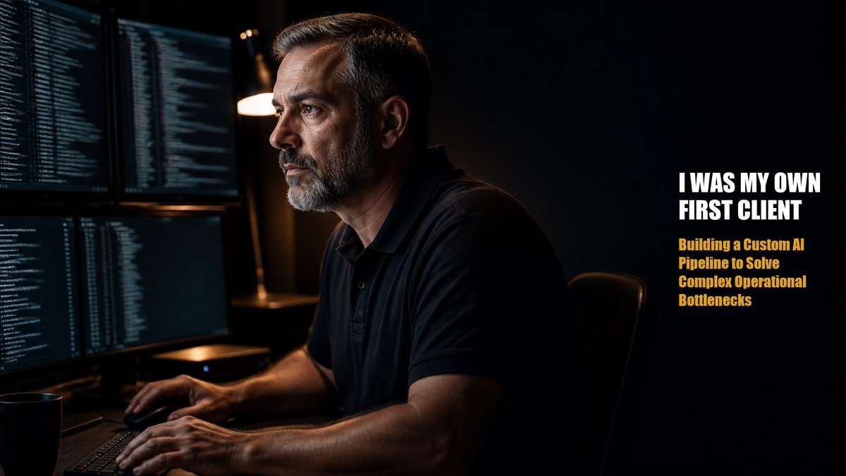 randy_skiles's tweet photo. Check out the latest article in my newsletter: I Was My Own First Client | Building a Custom AI Pipeline to Solve Complex Operational Bottlenecks https://t.co/KnVTRJxmUp via @LinkedIn https://t.co/7l7skq1zer