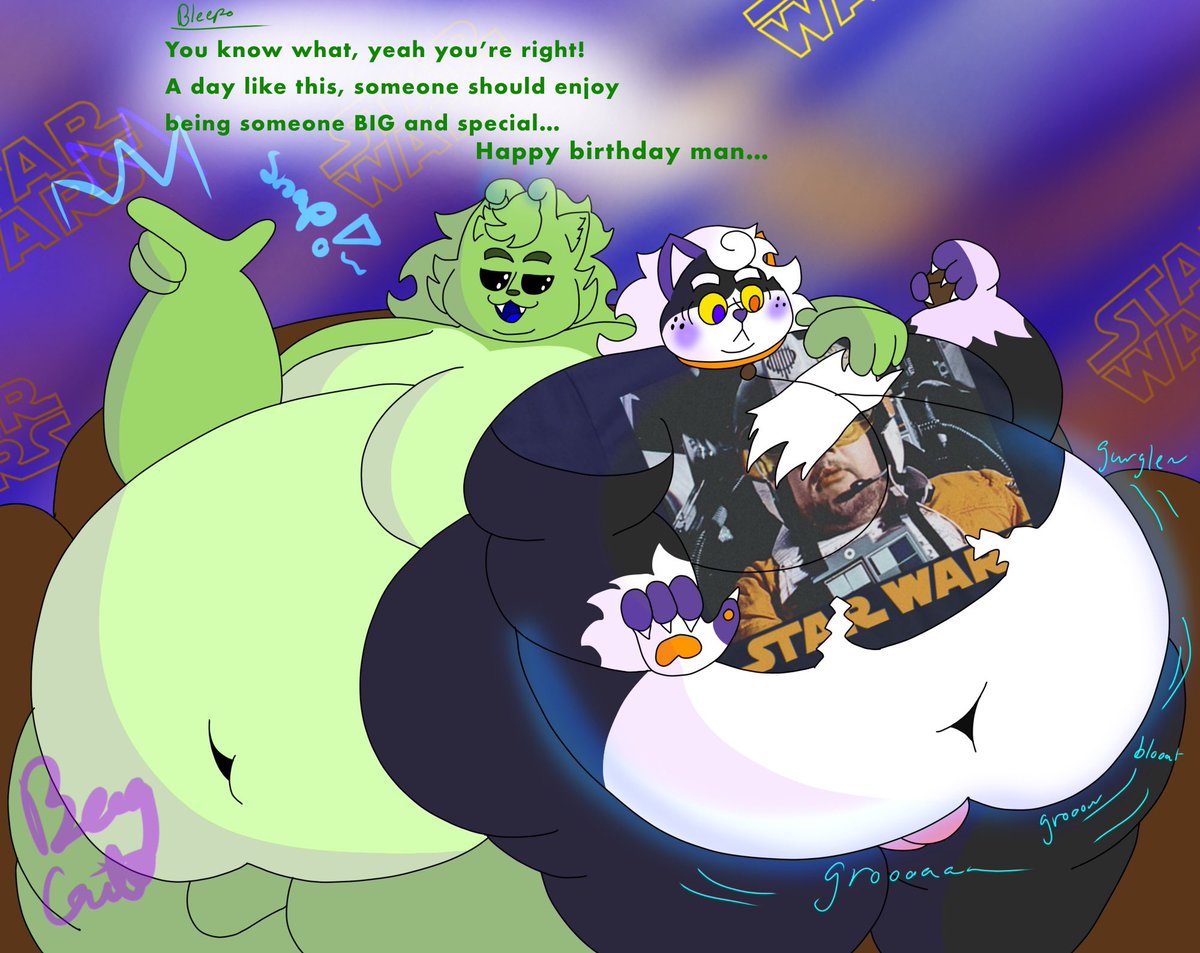 BeegGato's tweet photo. Never going to Luffys birthday party ever again. When I got there, the fatass alr ate all the cake!

Oh well… at least there’s other ways to have fun at a birthday~
(Late birthday art to @DoorMahoganny, happy belchday:3) https://t.co/ko90tApaX8