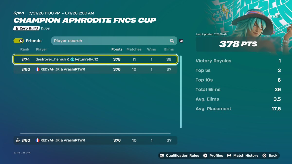 ArashiFNBR's tweet photo. Got the skin with my goat @hayderdu67 https://t.co/poQN66VhlC