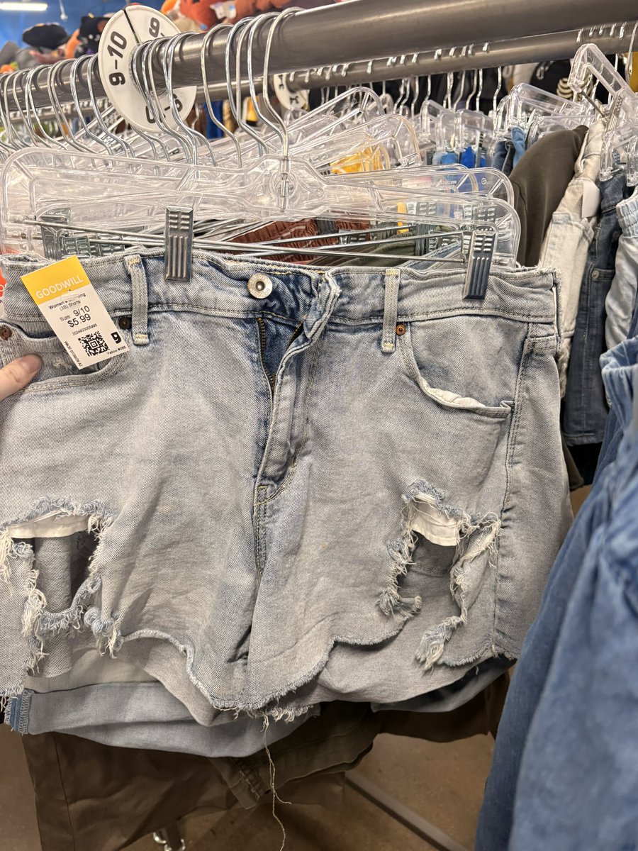 imcheerios_'s tweet photo. I found my shorts of 7 years at goodwill, rip and all https://t.co/y4OlUYqL5a