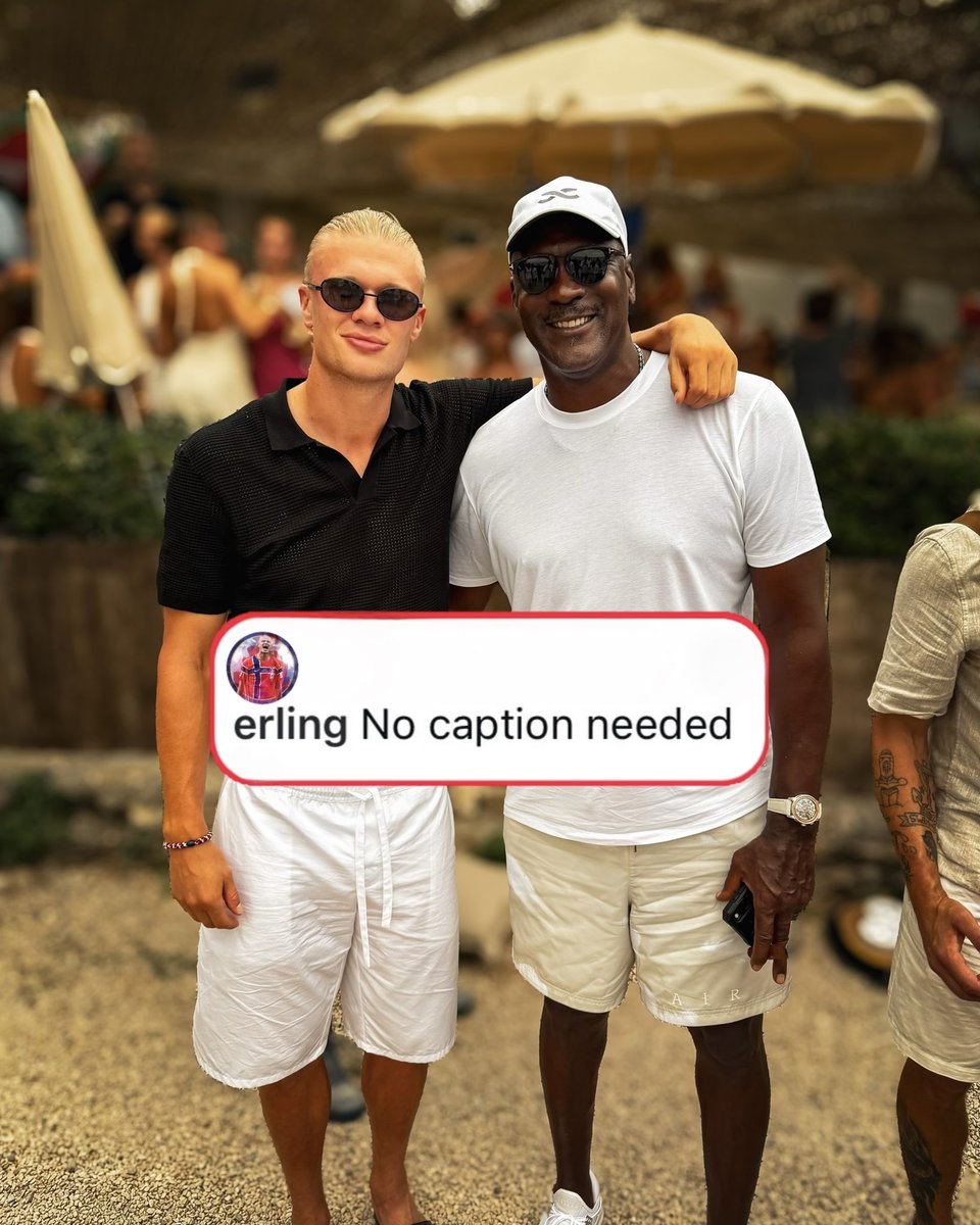 BleacherReport's tweet photo. Haaland linked up with MJ 🇳🇴🤝🐐

(via @Erling) https://t.co/TlwslPfNAA